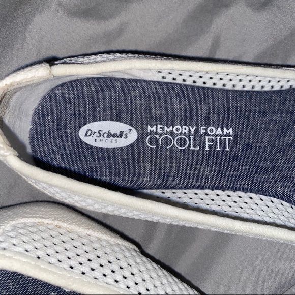 Dr scholls memory foam cool fit white flats 6.5M - Picture 3 of 8